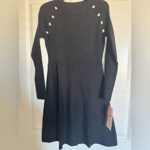 Rare Editions Black Long Sleeve Dress